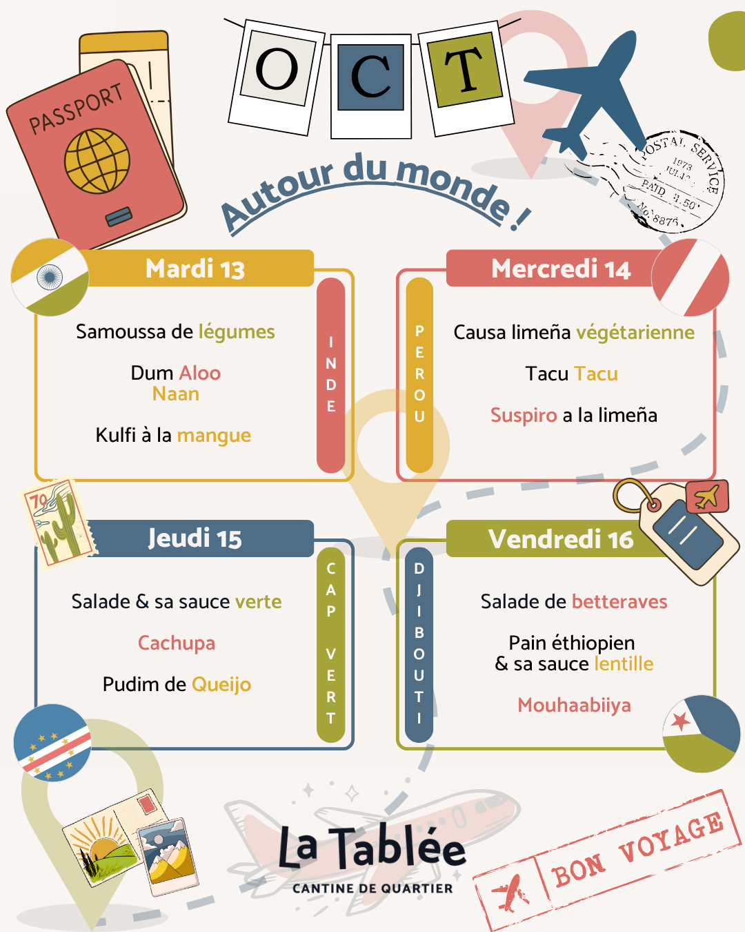 Menu de la semaine